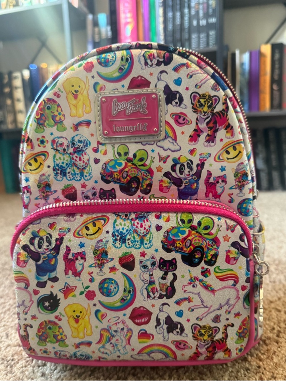 Lisa Frank x Loungefly backpack